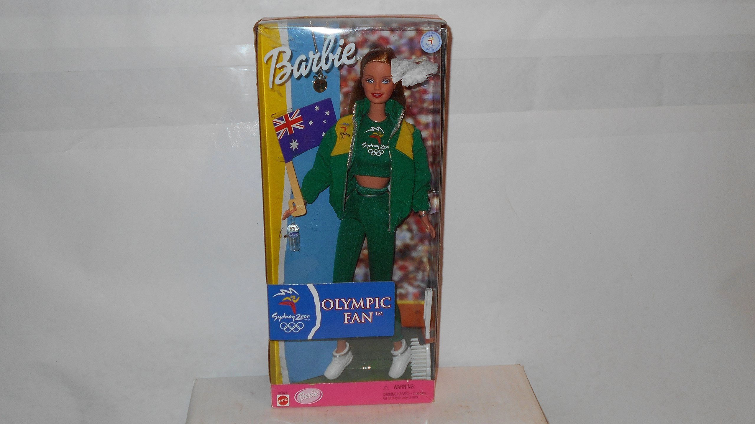 Mattel Barbie Sydney 2000 Olympic Fan Doll - British Flag 3 piece clothing Ages 60+