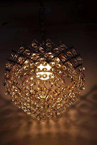 Round Crystal Chandelier - Gold 160mm Pack of 2