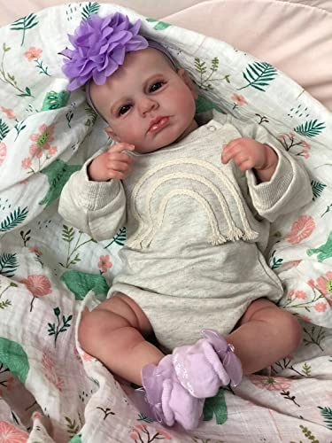 Loulou Reborn Baby Doll - 19 Inch Awake