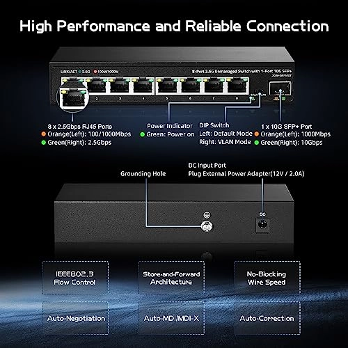 8x2.5G+10G SFP 8-Ports