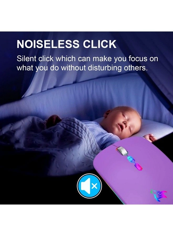 LED Slim Rechargeable Mouse - Wireless