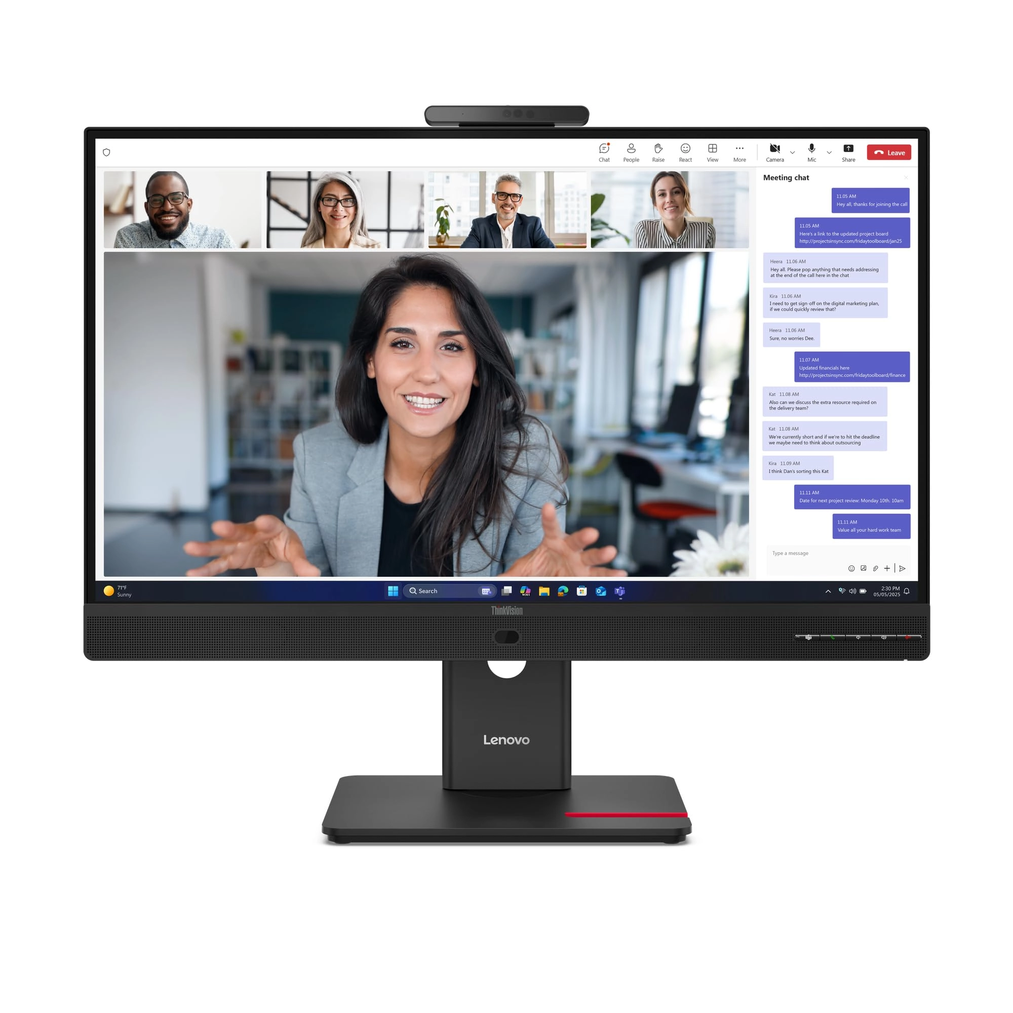 Lenovo ThinkVision T24-4v - 1920 x 1080 23.8 Inches