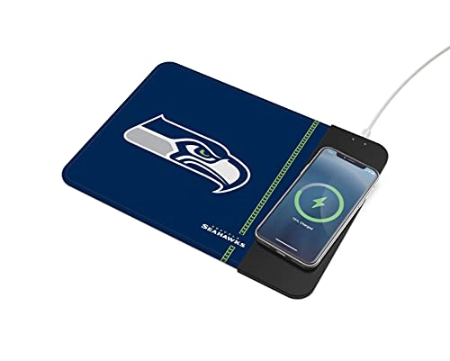 NFL Wireless Charging Mouse Pad - 22.86x9.91 cm