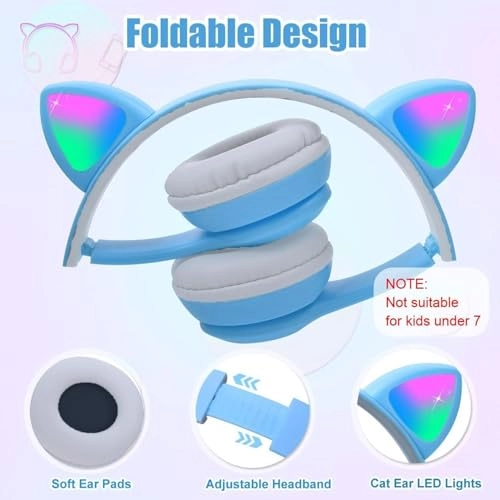 Cat Ear Kids Headphones Wireless Headphone