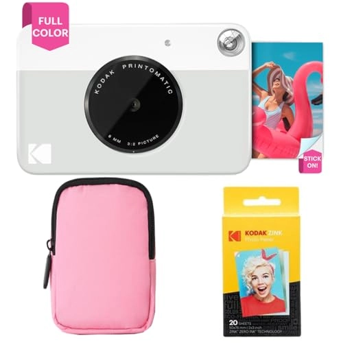 Printomatic - Full-Color Instant Print 5MP + Deluxe Camera Case + Photo Album + Zink Paper - 20 Sheets