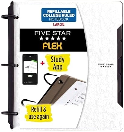 Five Star Flex Refillable Notebook - Lined 300 Sheets