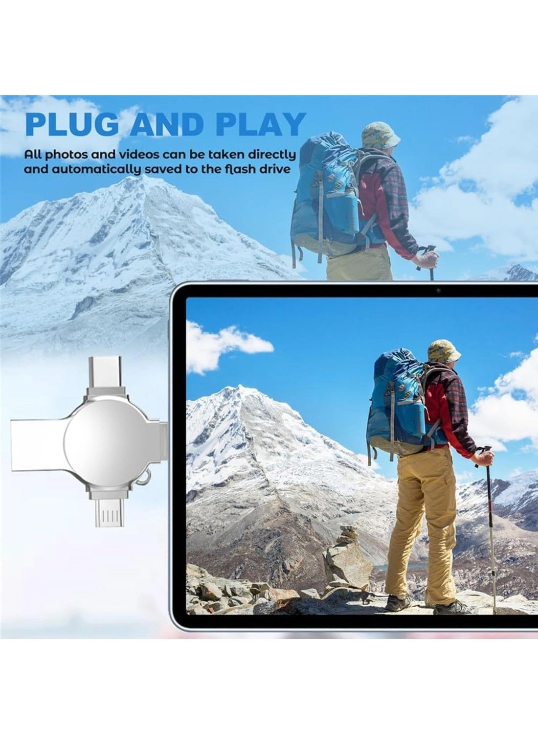 USB Flash Drive - USB 3.0 USB-C Lightning Micro-USB USB-A 64GB