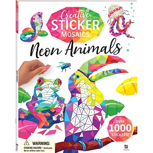 Creative Sticker Mosaics - Neon Animals