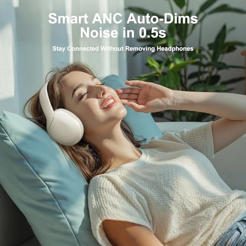 Active Noise Cancelling Headphones Wireless Headphone