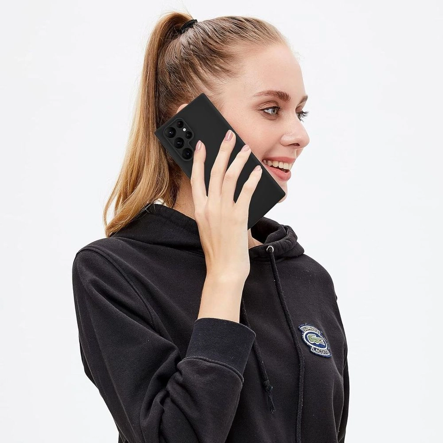 Silicon Magnetic Case for Samsung Galaxy S24 Ultra - Silicon Case Screen Protector