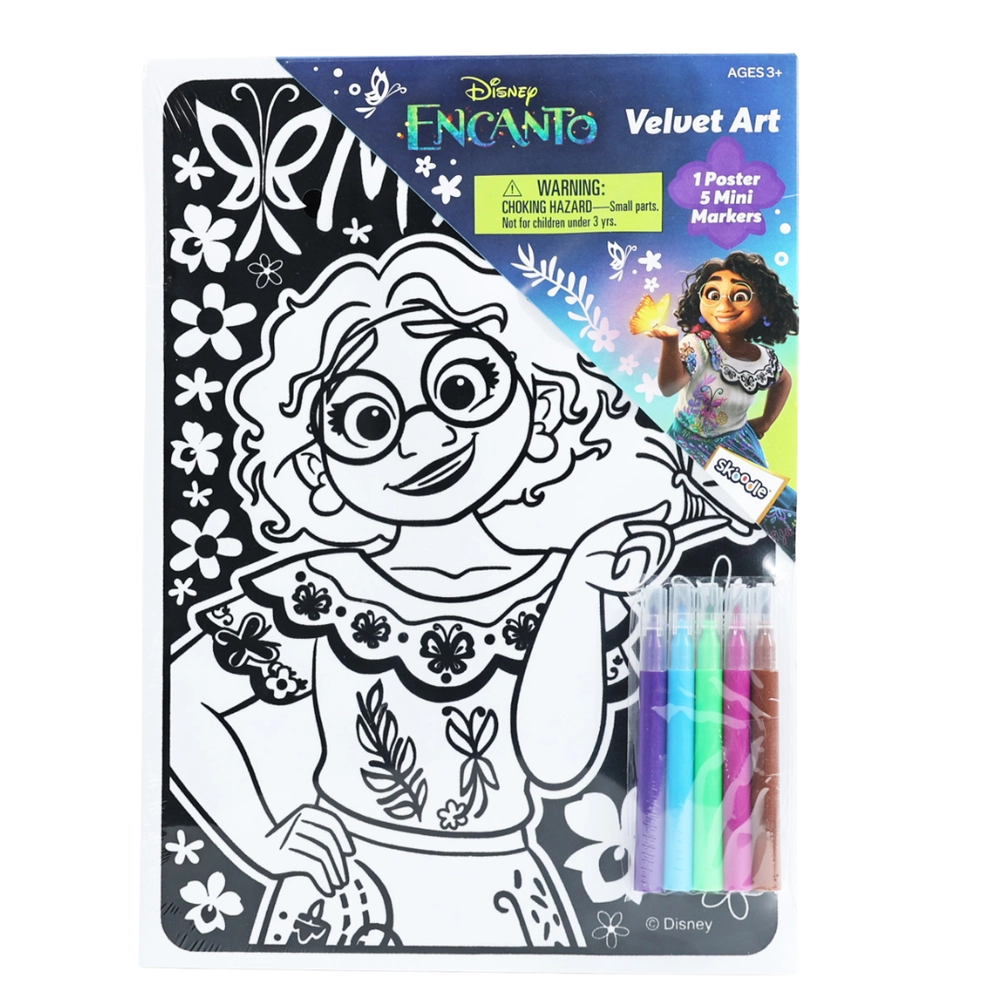 Encanto Velvet Art - 1 Velvet Poster 5 Mini Markers