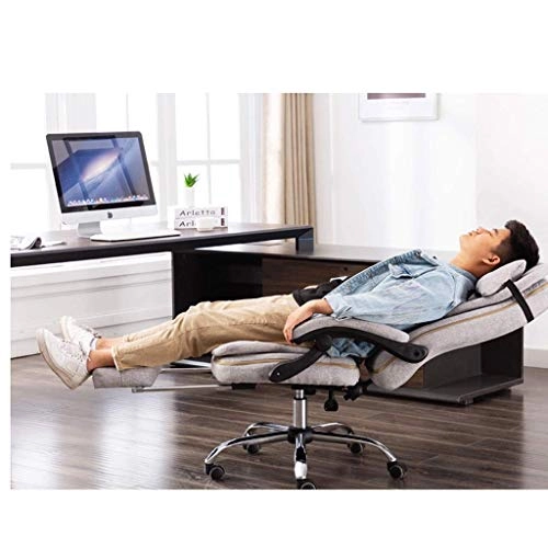 Reclining Chair - Fabric Cotton Black
