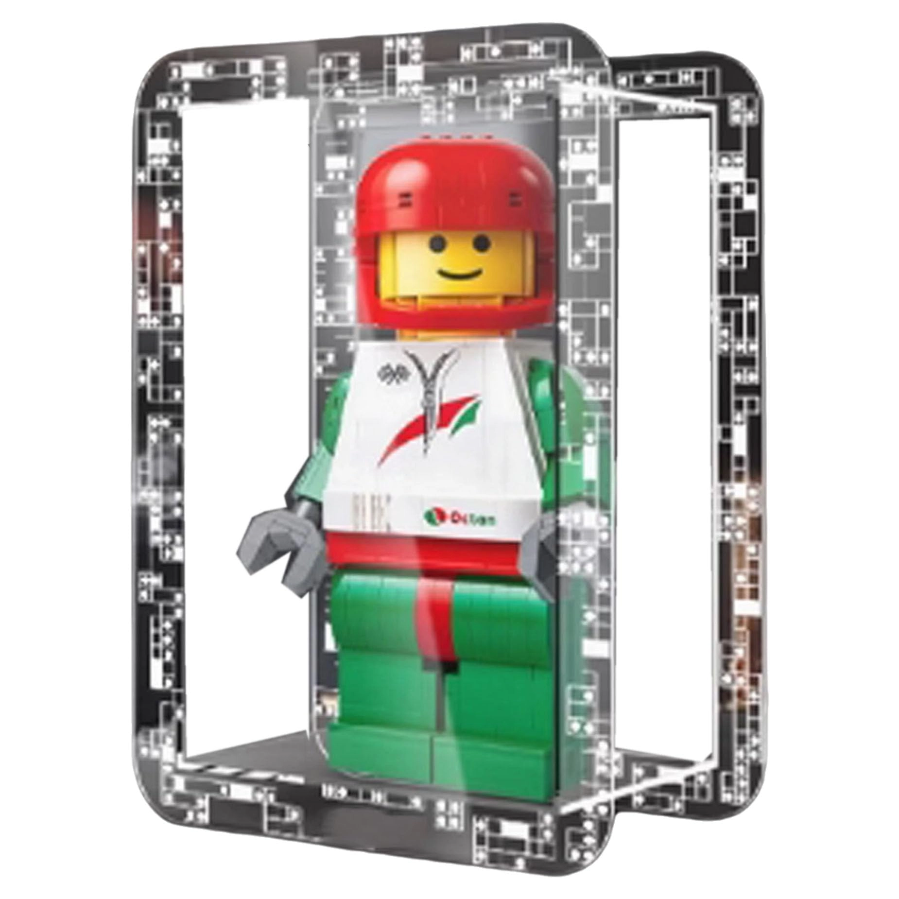 PHOVKFR Acrylic Display Box - 2mm Transparent Dust Box for LEGO 40819 People Model