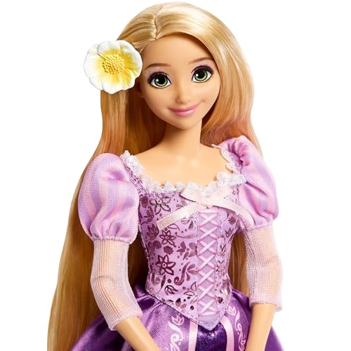 Rapunzel Fashion Doll - Removable Dress Flower Hair Clip 11 Articulated Joints