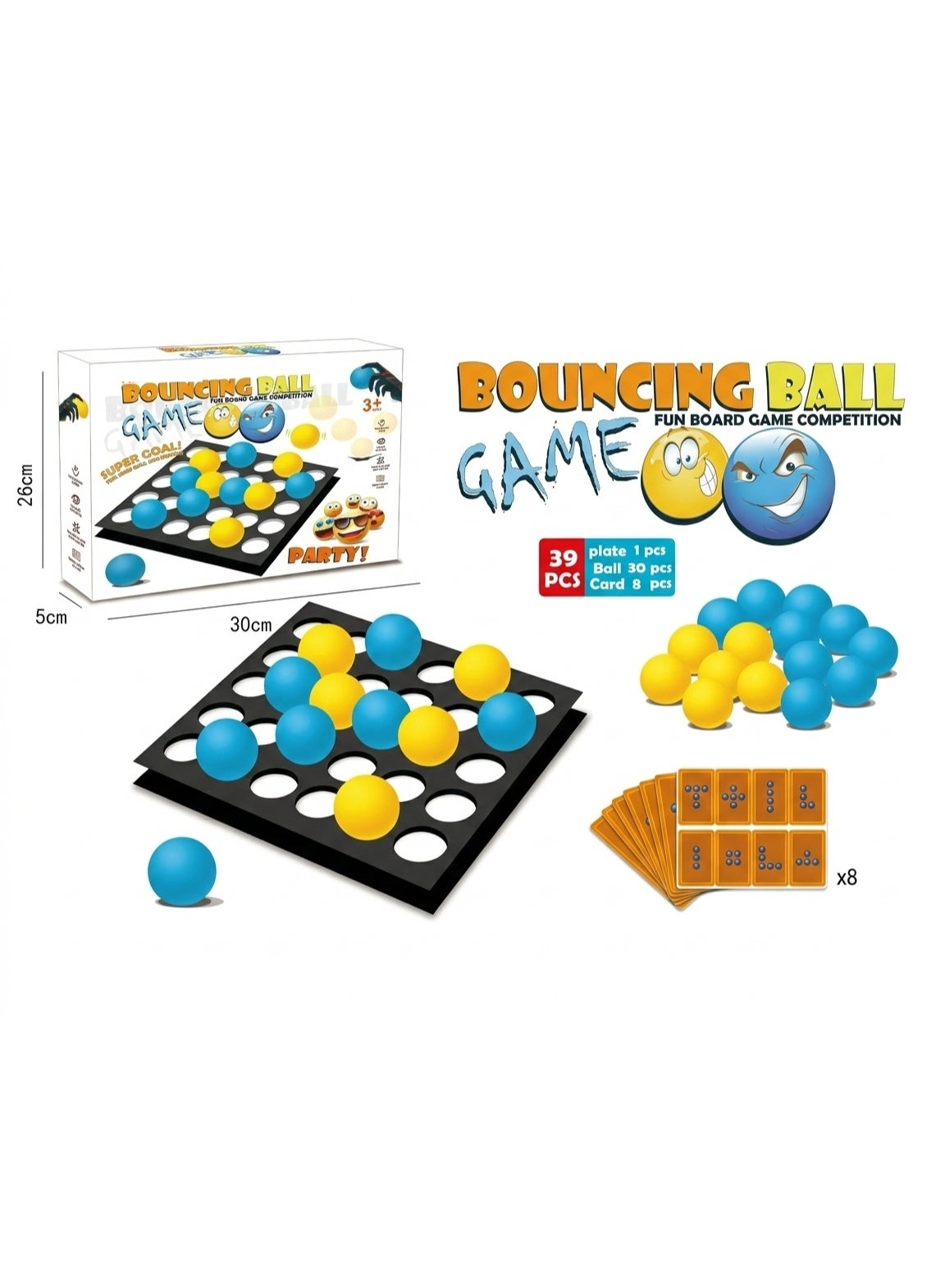 Bouncing Ball Game - 39-Piece Set 3 years and above