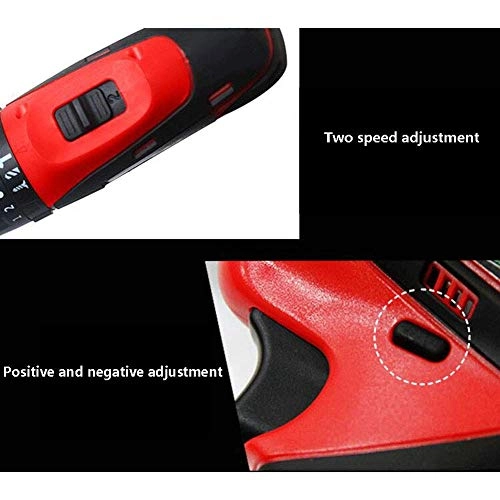 Electric Drill Driver - 12.6V 108 Pieces Accessories 18 + 2 Torque Adjustment