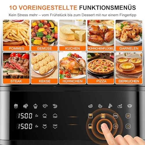 Double Basket Airfryer 4+8L MTD-002A