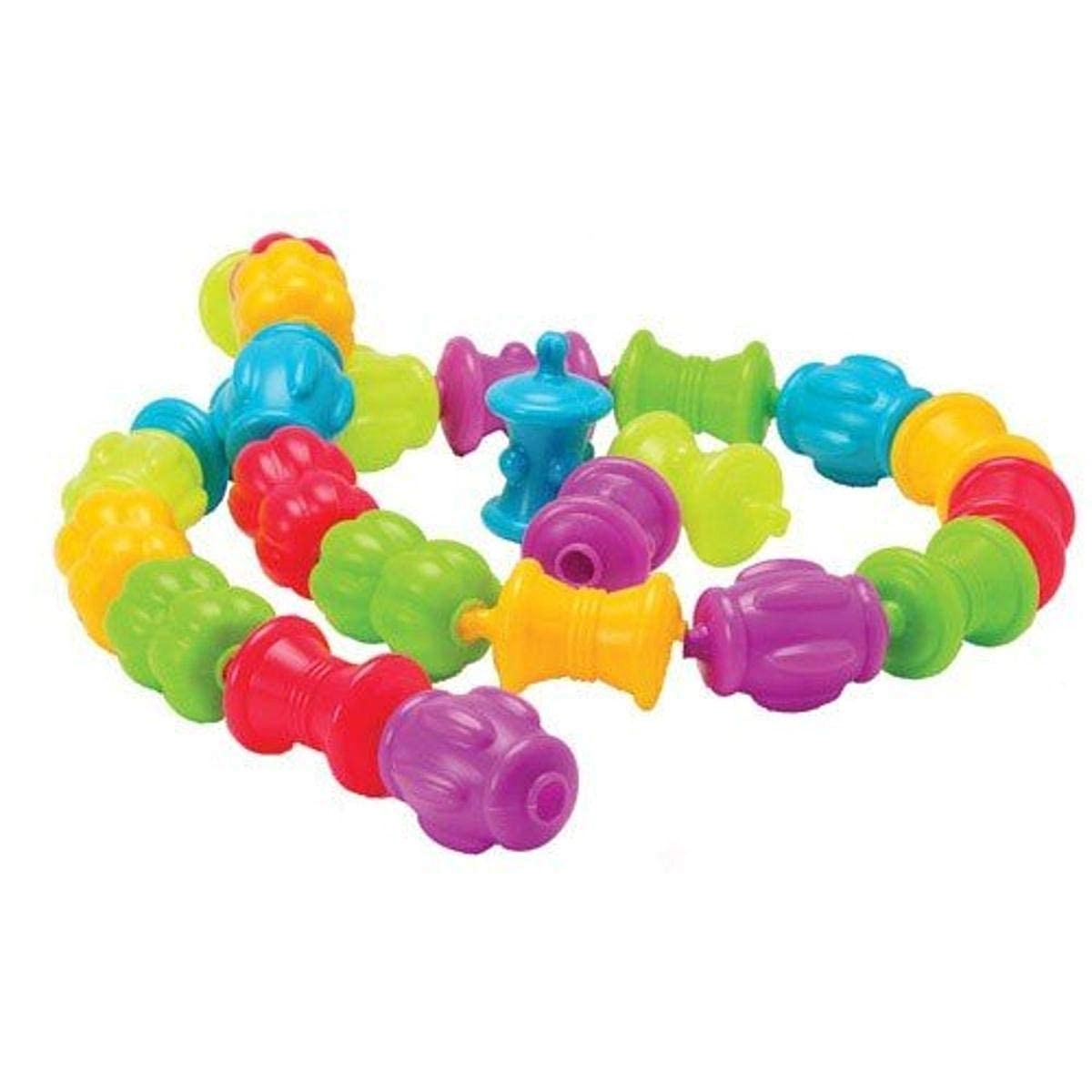 Constructive Playthings Colorful Snap Beads Set - 1+ years