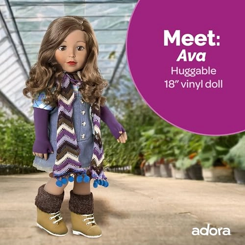 Ava Fashion Doll - 18” Open and Close Eyes Rooted Hair