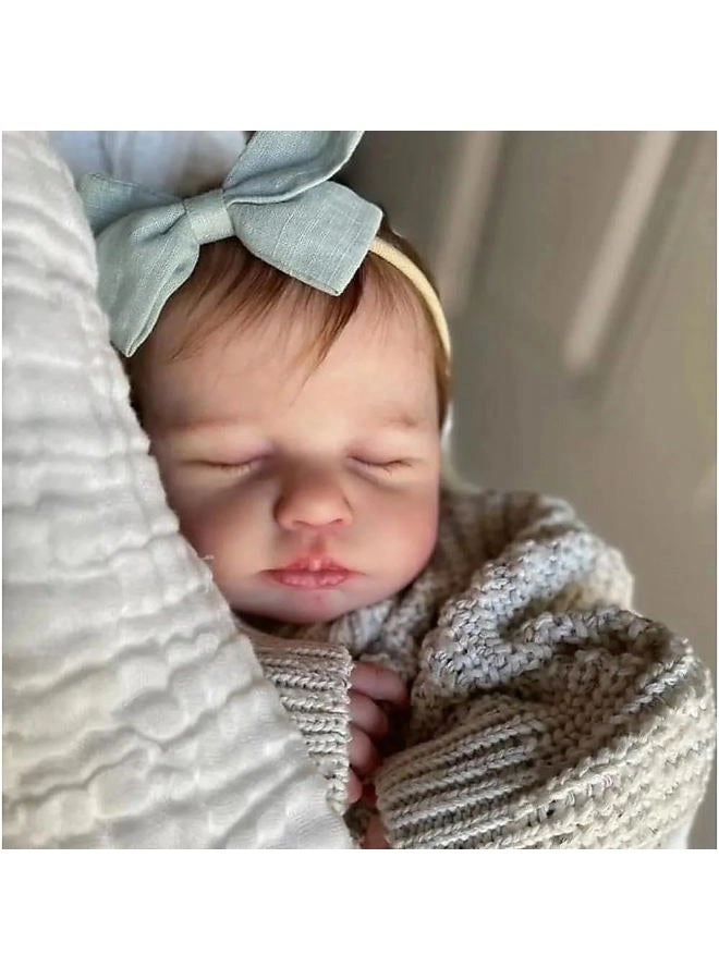 LouLou Reborn Baby Doll - 20 inches Silicone Vinyl Girl Ages 3+
