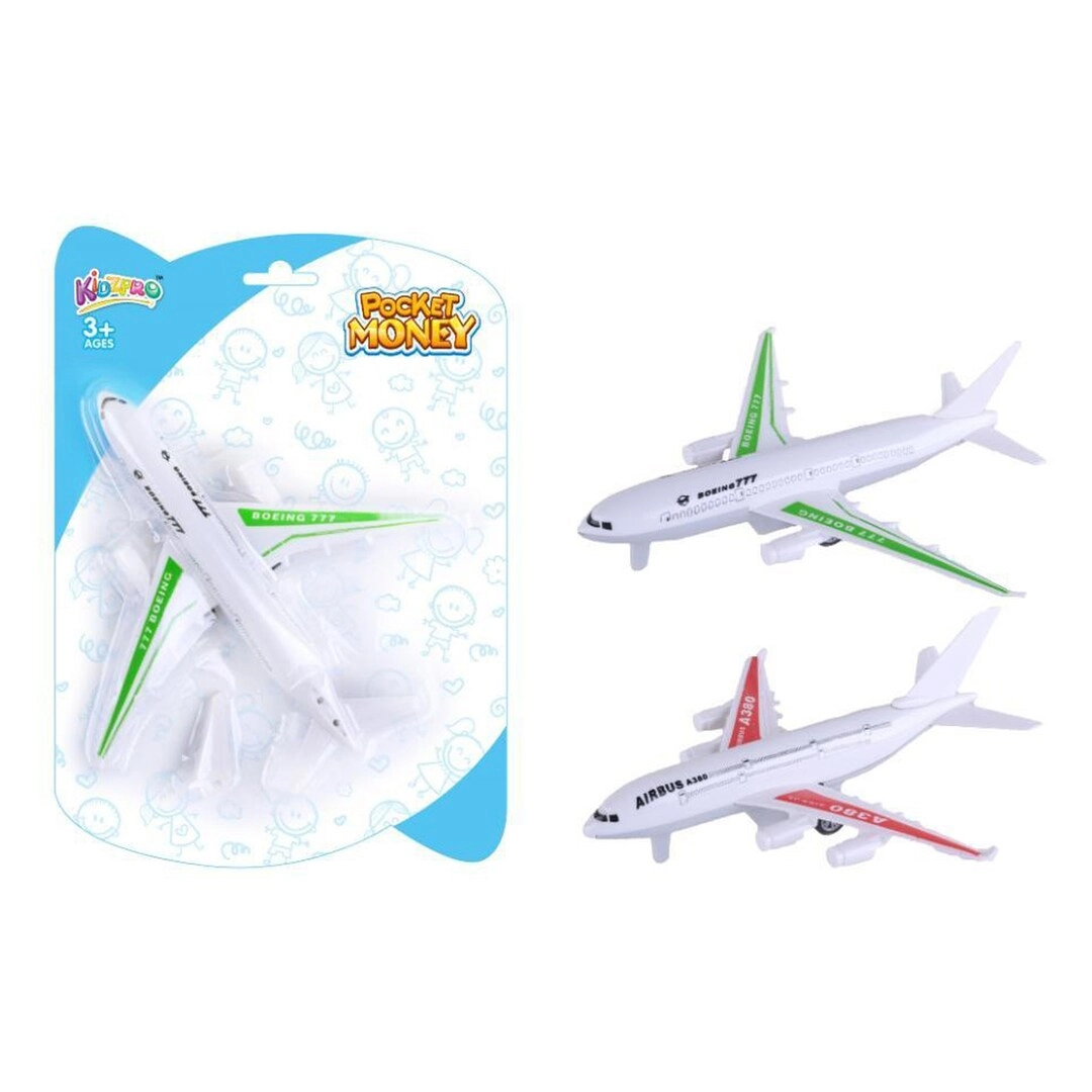 Pocket Money Pull Back Airplane - 2 Assorted