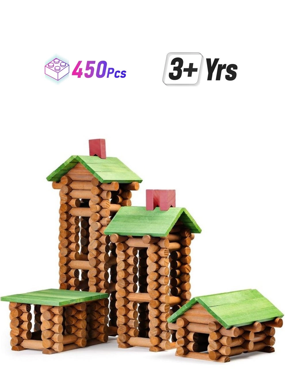 SainSmart Jr. Log Cabin Set - 450 pcs