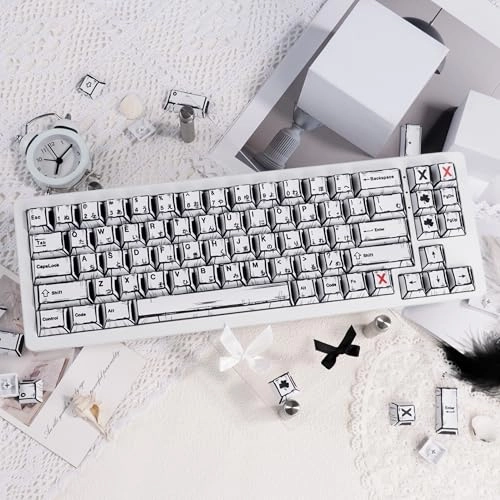 Manga Style PBT Keycaps Set - keyboard