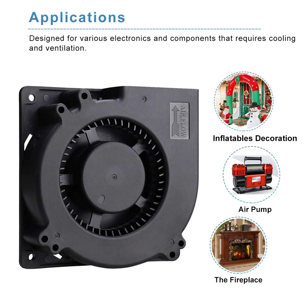 Brushless Radial Blower Fan - High Speed 24V DC 120mm x120mm x 32mm