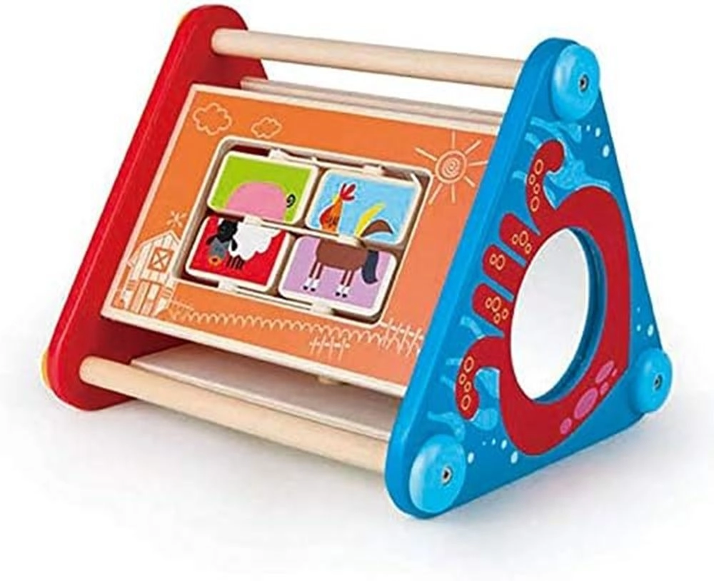 Take Along 5 Sided Wooden Sensory Activity Box - 10 Months