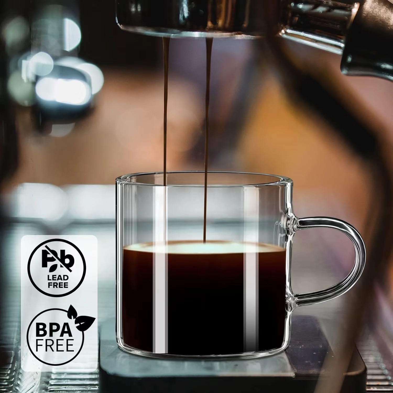 Espresso Cup - 2 pcs Insulated 120 ml