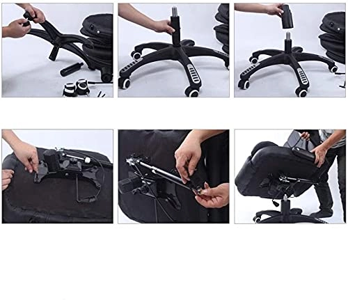 Desk Chair - PU Leather Brown High Back