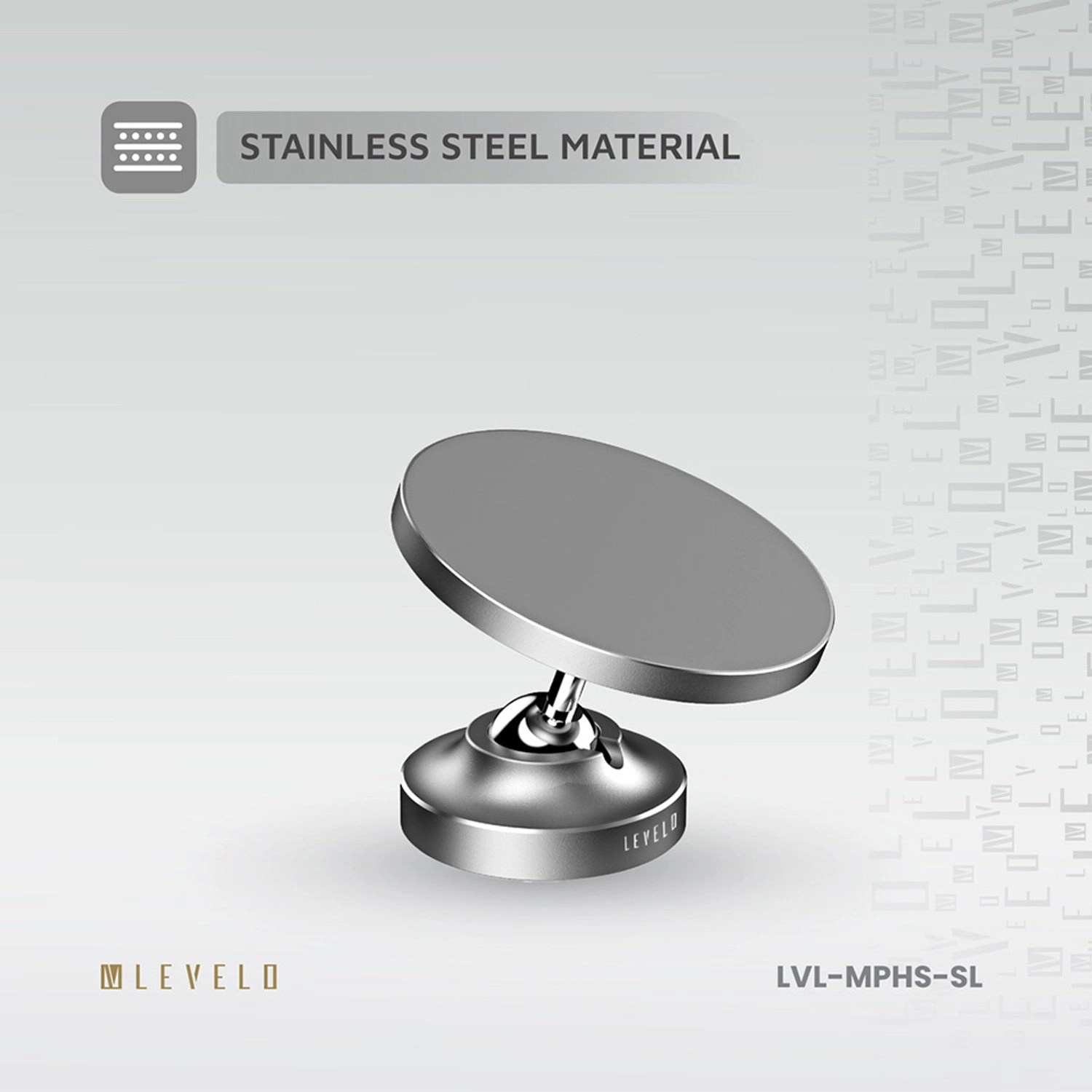 Magnifica - Car Mount Holder 360 Degree Silver