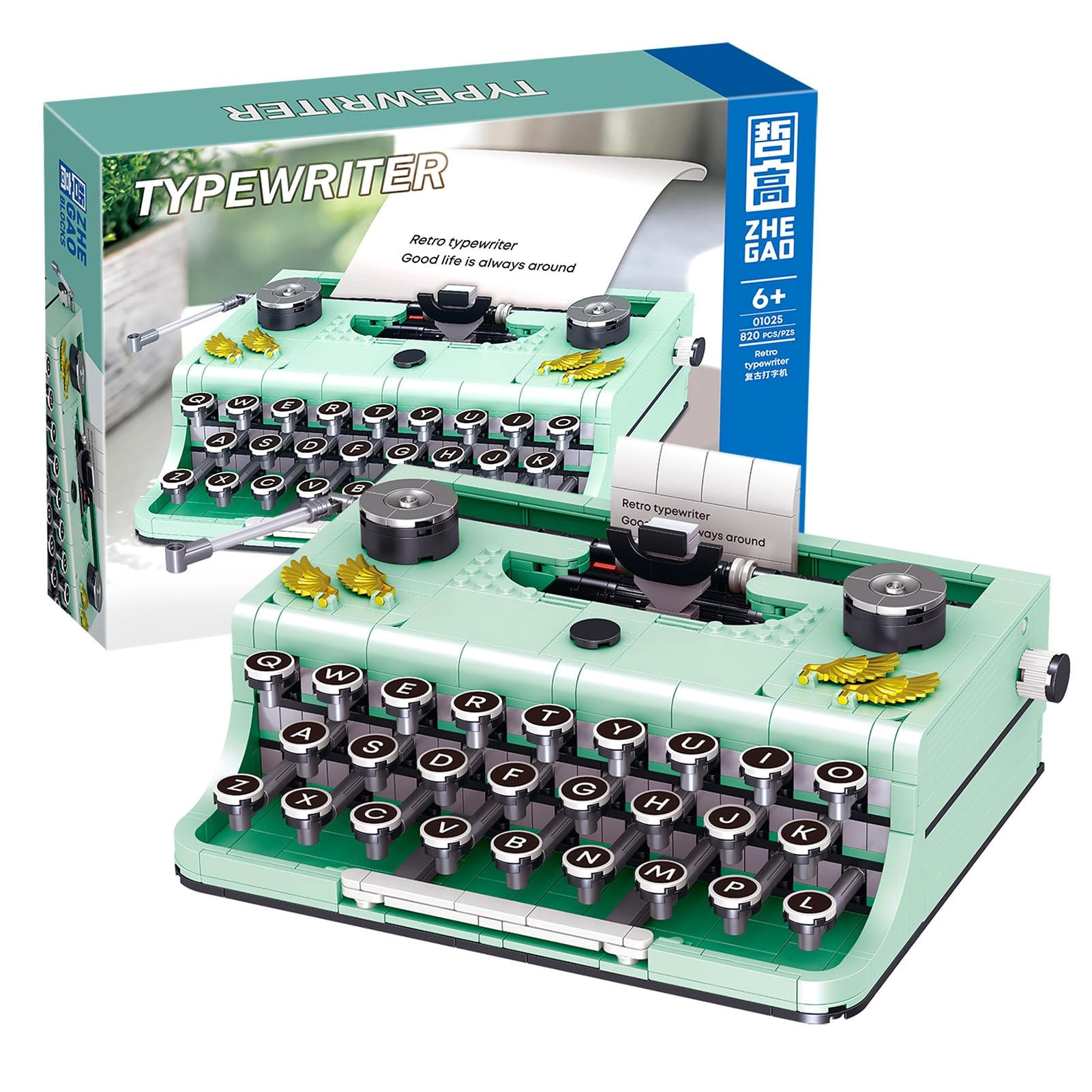 MZA STORES Retro Typewriter - 1136pcs