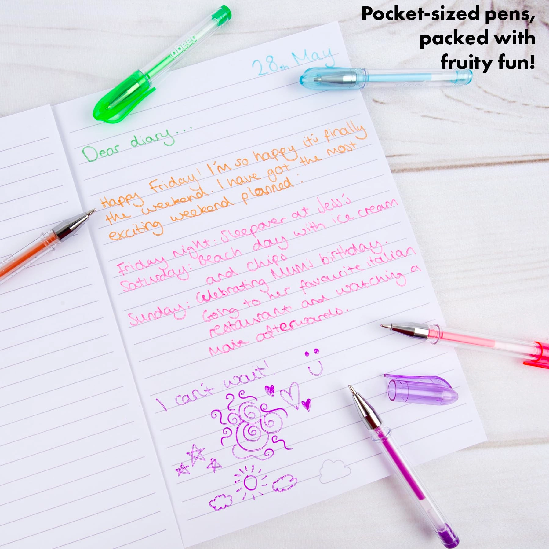 Scented Mini Gel Pen Set - 20.0 Count 0.3mm