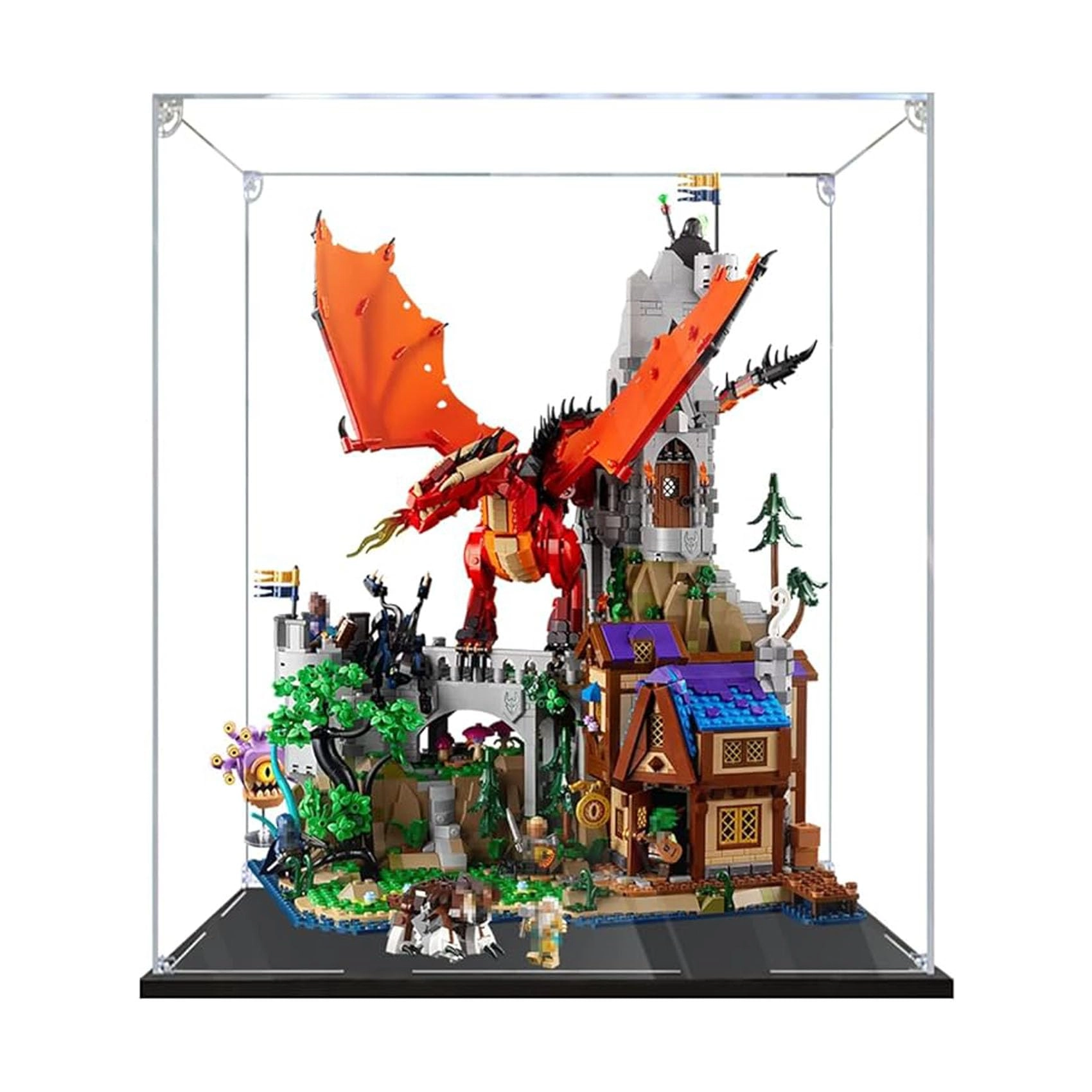 OOHNVJKI Acrylic Display Box - LEGO 21348 Dungeons and Dragons Models