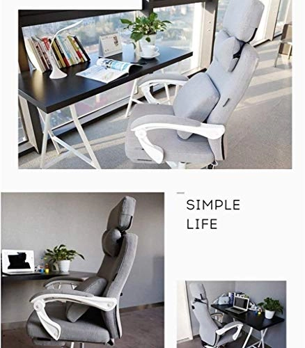 Desk Chair - PU Leather Brown High Back