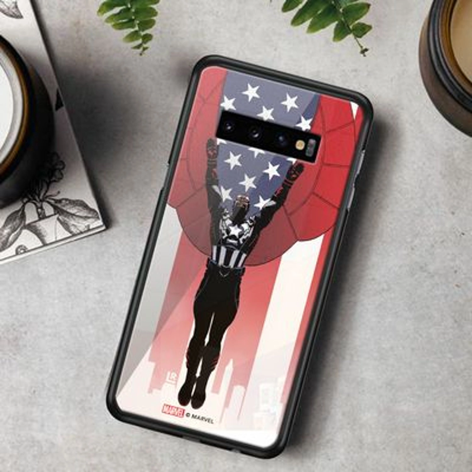 Falcon Captain America Back Case for Galaxy S10 Plus