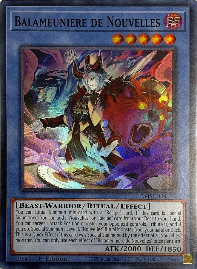 Yu-Gi-Oh! Balameuniere de Nouvelles WISU-EN033 - English