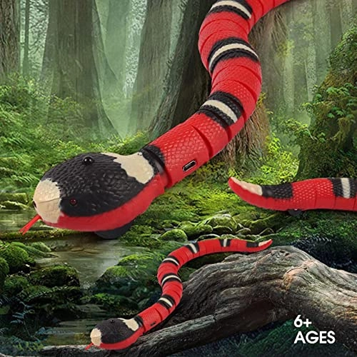 Smart Sensing Snake Toy - Colorful 3D Texture Sleep Mode