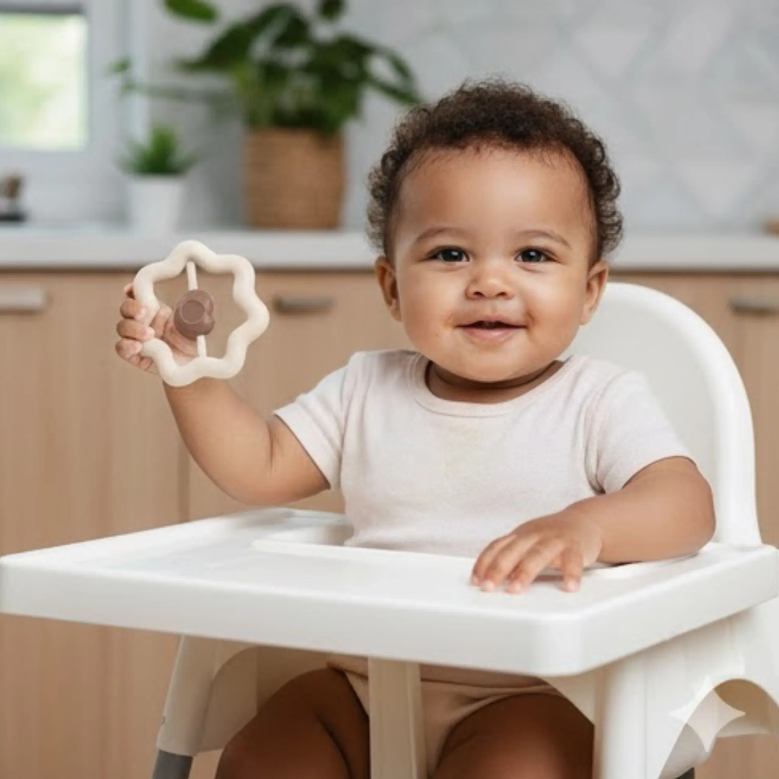 Baby Rattle Bear - 0 months Bear-Shaped