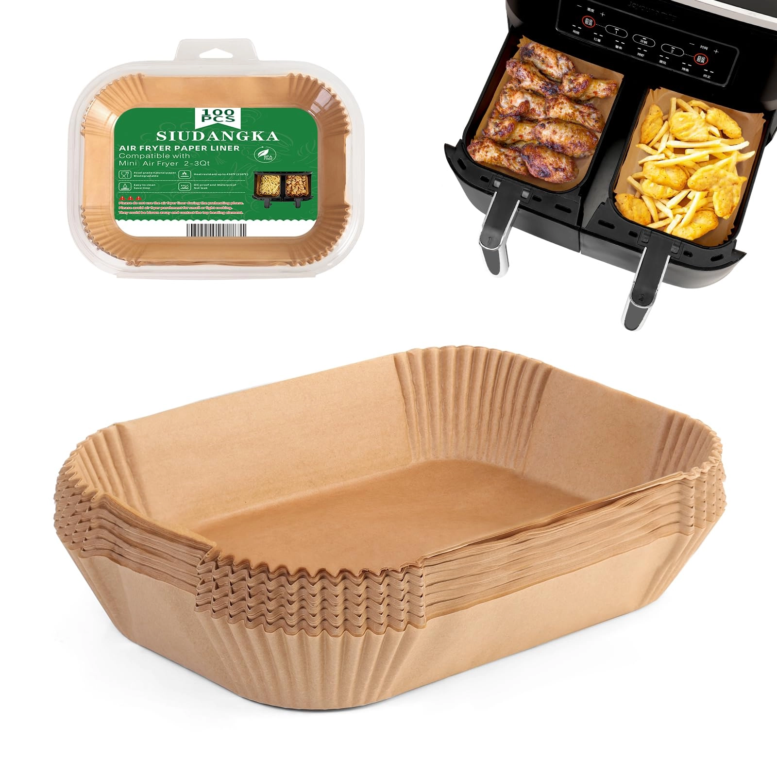 SIUDANGKA Air Fryer Liners - Paper 100pcs