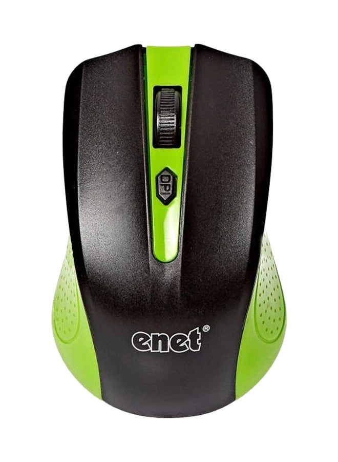 eNet Components Optical Mouse Green - Wireless