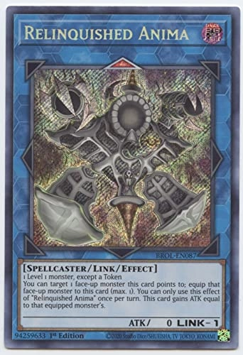 Yu-Gi-Oh! Relinquished Anima - BROL-EN087 - Secret Rare 1st Edition