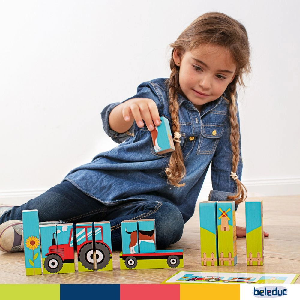 Wooden Block Puzzle - Farm - Suitable for 3 years and above