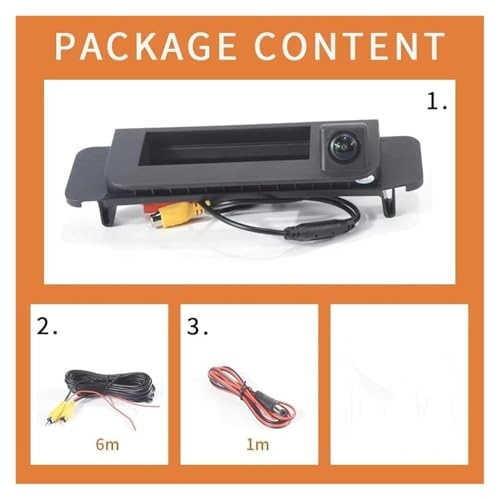 Tailgate Handle Rear View Reversing Backup Camera - Night vision 4-PIN Cable HD