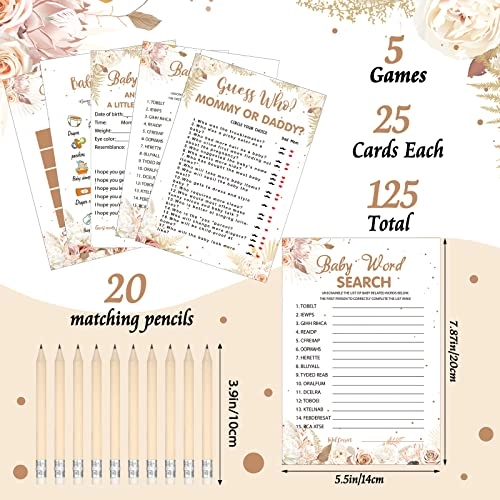 Baby Shower Games - Kid 145 pieces