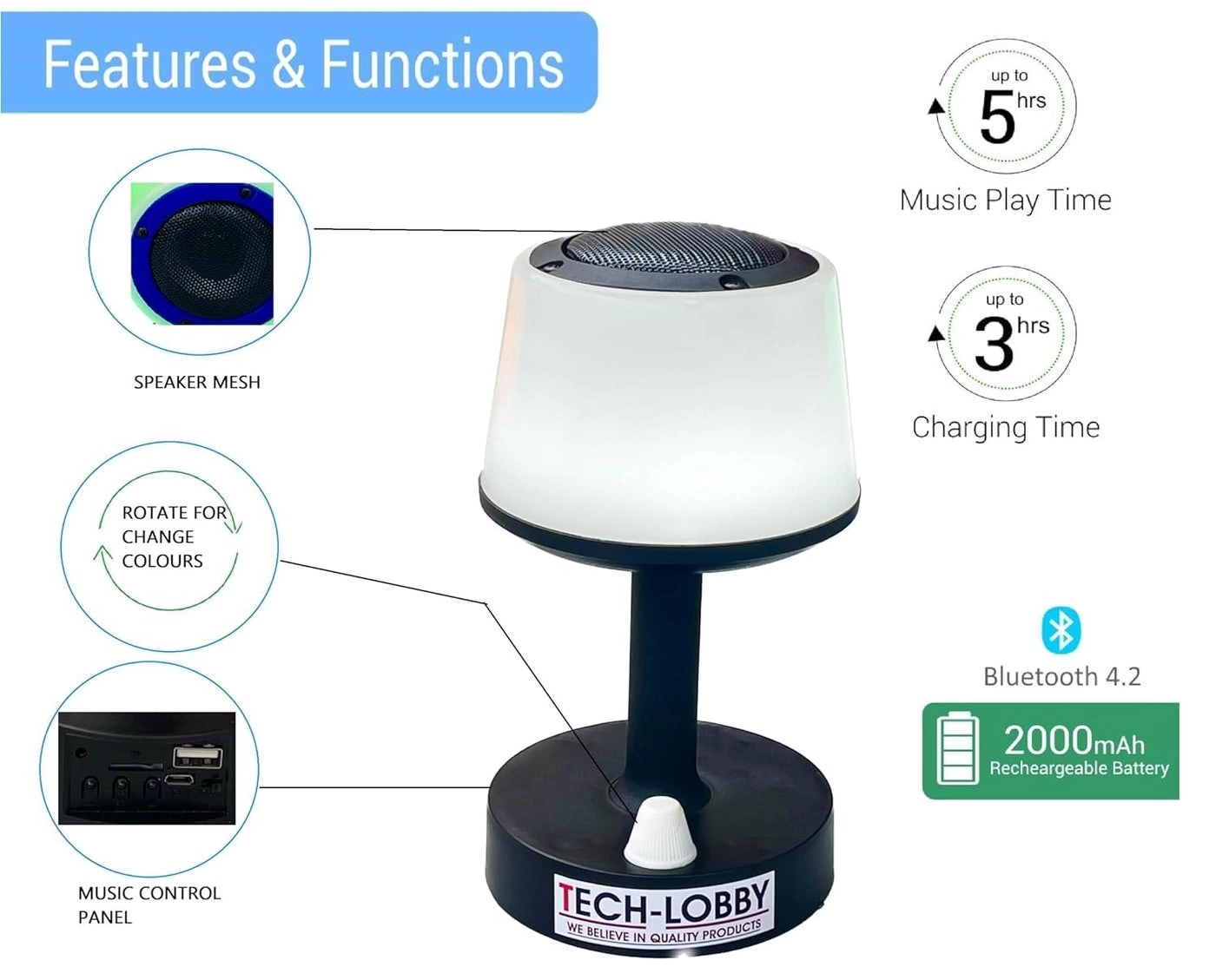 New Jelly - Portable LED Lamp MultiColor