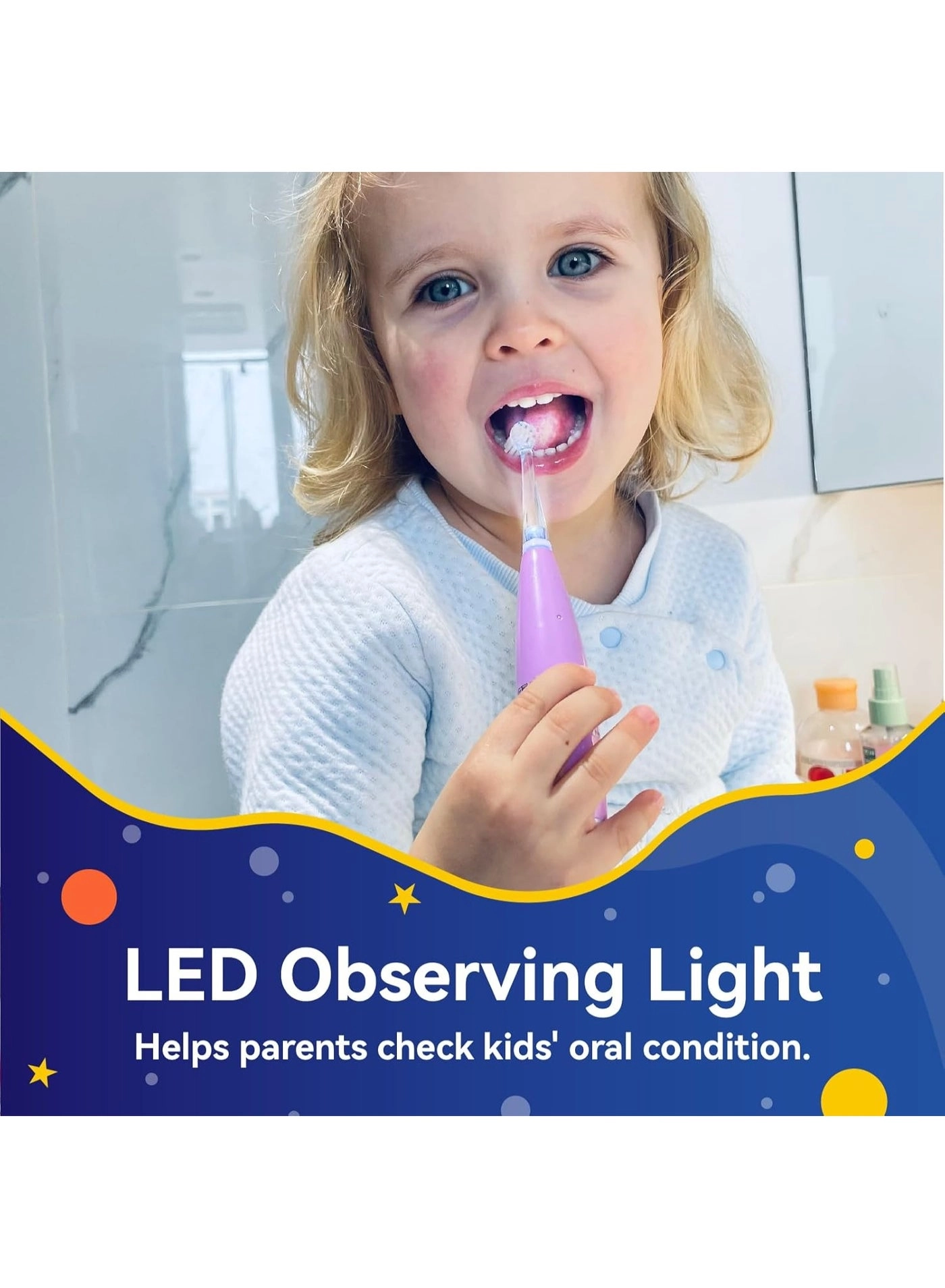 SG-2159 - 8 Soft Toothbrush Heads LED Light 2-Minute Timer