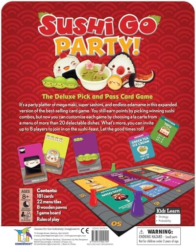 Sushi Go Party: The Deluxe - Card Game