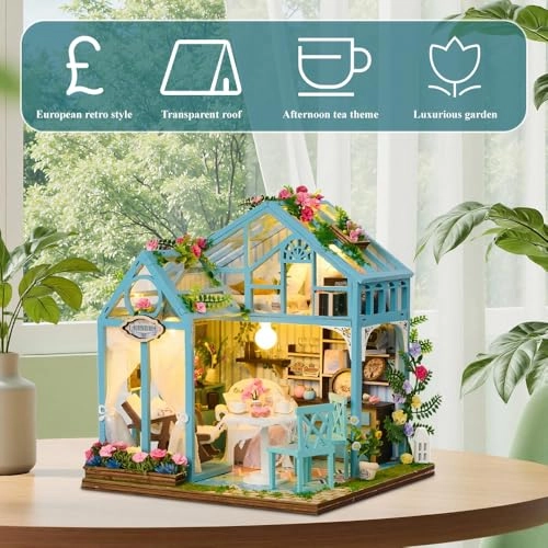 DIY miniature house dollhouse - Dream of flowers